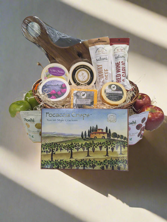 Lux Charcuterie & Cheese Basket